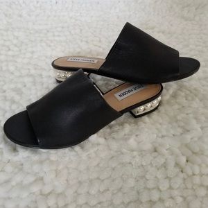 Steve Madden Briele Slides with Pearl Heel